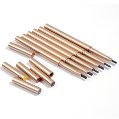 Pink Package 6 Color Eyebrow Makeup Brow Pencil Slim Private Label Gold