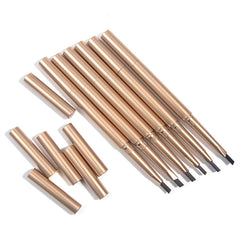 Pink Package 6 Color Eyebrow Makeup Brow Pencil Slim Private Label Gold