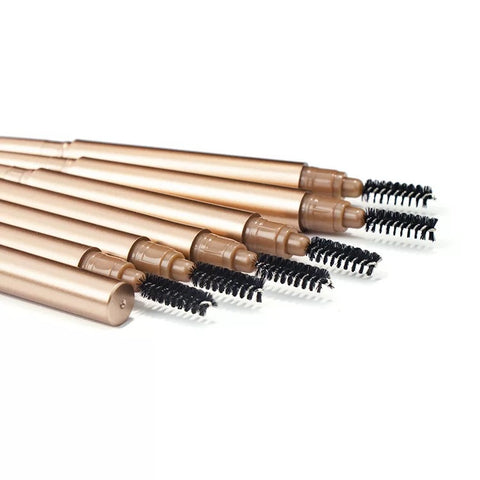 Pink Package 6 Color Eyebrow Makeup Brow Pencil Slim Private Label Gold