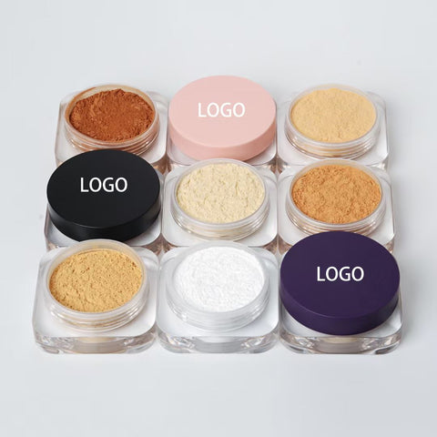 Private Label 10 Colors Face Makeup Mineral Translucent Matte Oil Control Waterproof Foundation Setting Loose Powder