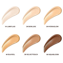 Private Label 12 Hour Long Lasting Moisturizing Waterproof Matte Niacinamide Hyaluronic Acid Organic Vegan Liquid Foundation