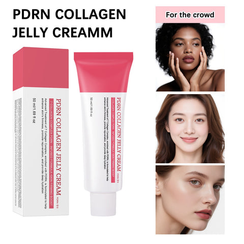 Private Label 50ML Whitening Moisturizing PDRN Collagen Jelly Cream Cruelty Free Skincare Natural Hyaluronic Acid 9 Face Cream