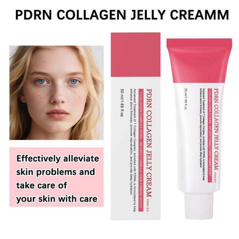 Private Label 50ML Whitening Moisturizing PDRN Collagen Jelly Cream Cruelty Free Skincare Natural Hyaluronic Acid 9 Face Cream