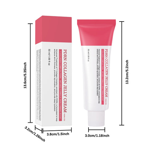 Private Label 50ML Whitening Moisturizing PDRN Collagen Jelly Cream Cruelty Free Skincare Natural Hyaluronic Acid 9 Face Cream