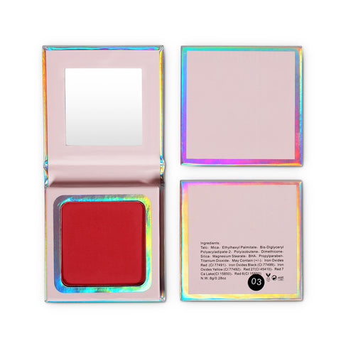 Private Label Cheek 4 Colors Vegan Cruelty Free Long Lasting High Pigment Pressed Powder Blush Palette