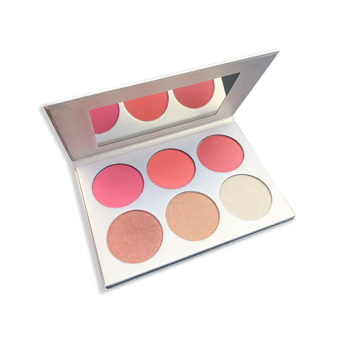 Waterproof Factory Price No logo Make Your Own Brand 6 Colors Highlighter Powder Face Makeup