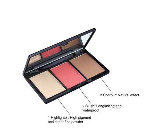 Private Label Cheek Advanced Vegan Highlighter Cruelty Free Long Lasting High Pigment Highlighter Contour Press Powder