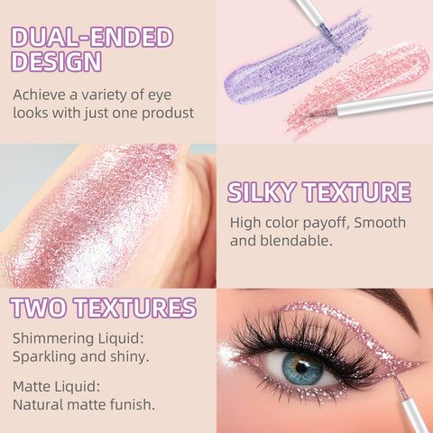 Private Label High Long Lasting Cruelty Free Moisturizing Waterproof Matte Vegan Makeup Sparkling Fine Liquid Eyeliner