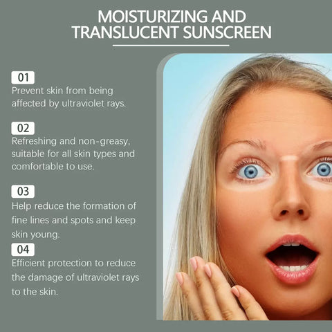 Private Label Organic Natural Hydrating UV Sunblock Oil-free Moisturizer Cream Body Face All Skin Type SPF50 Sunscreen