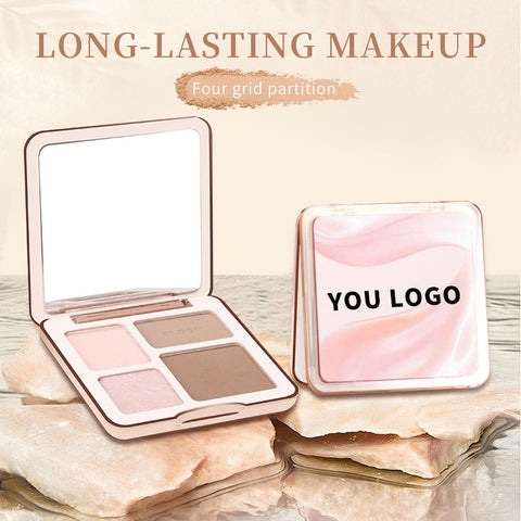 Private Label Vegan Cruelty Free Waterproof Contour Makeup Cheek Cruelty Free Bronzer Highlighter Pressed Powder