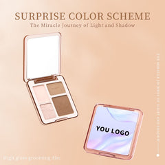 Private Label Vegan Cruelty Free Waterproof Contour Makeup Cheek Cruelty Free Bronzer Highlighter Pressed Powder