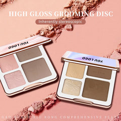 Private Label Vegan Cruelty Free Waterproof Contour Makeup Cheek Cruelty Free Bronzer Highlighter Pressed Powder