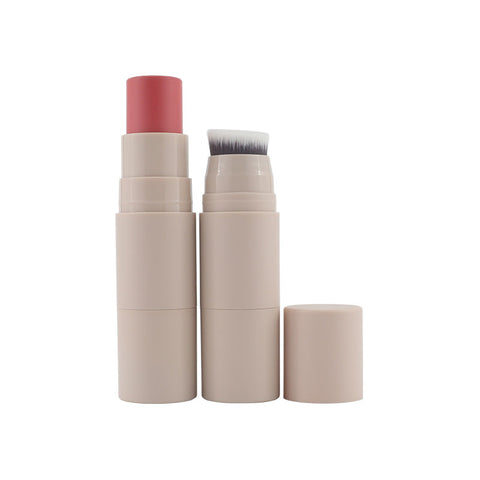 Private Label Vegan Cruelty Free Waterproof Pink Cheek 2 in 1 With Brush Creamy Concealer Bronzer Blush Highlighter Sticker