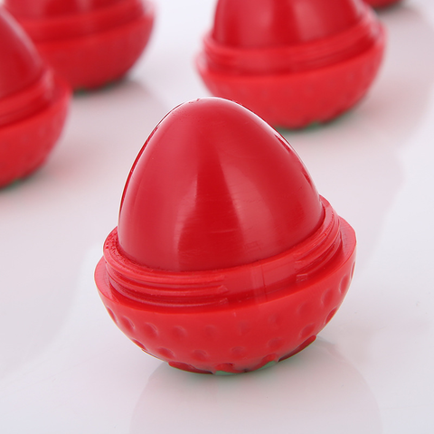 Round Ball Strawberry 4 Colors Moisturizing Fruit Flavor Custom Logo Cute Fruit Lip Balm Color Changing Lip Balm
