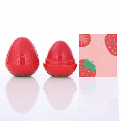 Round Ball Strawberry 4 Colors Moisturizing Fruit Flavor Custom Logo Cute Fruit Lip Balm Color Changing Lip Balm