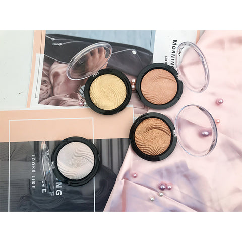 Single Color Highlighter Pallet Private Logo Pressed High Pigment Brand Makeup Brighten Shimmer Highlighter