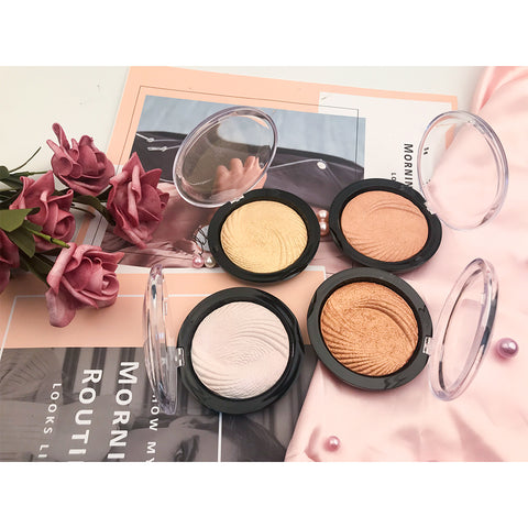 Single Color Highlighter Pallet Private Logo Pressed High Pigment Brand Makeup Brighten Shimmer Highlighter