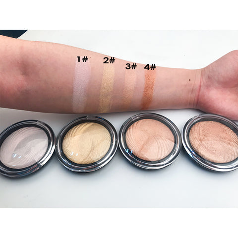 Single Color Highlighter Pallet Private Logo Pressed High Pigment Brand Makeup Brighten Shimmer Highlighter