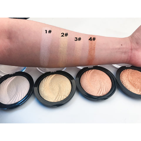 Single Color Highlighter Pallet Private Logo Pressed High Pigment Brand Makeup Brighten Shimmer Highlighter