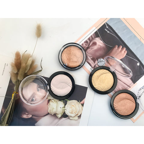 Single Color Highlighter Pallet Private Logo Pressed High Pigment Brand Makeup Brighten Shimmer Highlighter