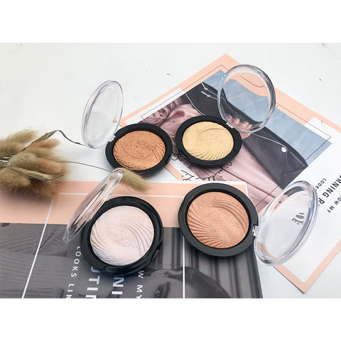Single Color Highlighter Pallet Private Logo Pressed High Pigment Brand Makeup Brighten Shimmer Highlighter