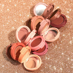 Vegan 3 in 1 Blusher Pigment Palette High Pigmented Custom Logo Cheek Blush Matte Powder Blusher Highlight Contour