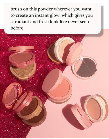 Vegan 3 in 1 Blusher Pigment Palette High Pigmented Custom Logo Cheek Blush Matte Powder Blusher Highlight Contour