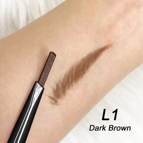 Waterproof Black Dark Brown Double Head 6 Colors Eyebrow Pencil Eyeliner Custom logo