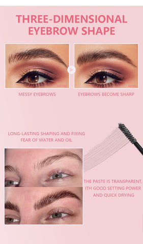 Waterproof Clear Styling Gel Long Lasting Eyebrow Tinted Eye Brow Gel Private Label Vegan Pigment Brow Dye Tint