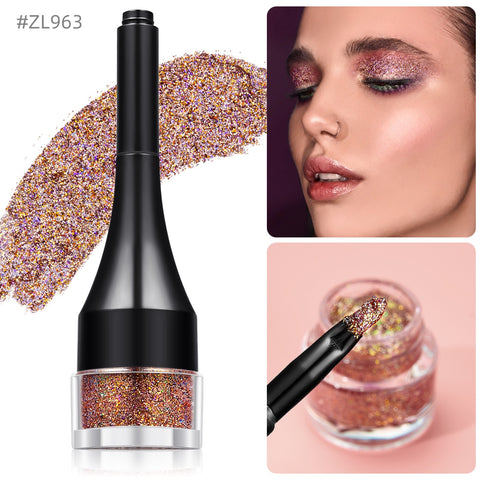 Waterproof Eye 5 Colors Glitter Eyeshadow Powder Makeup