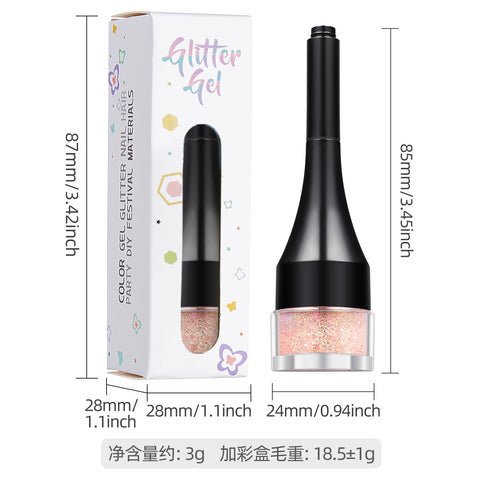 Waterproof Eye 5 Colors Glitter Eyeshadow Powder Makeup