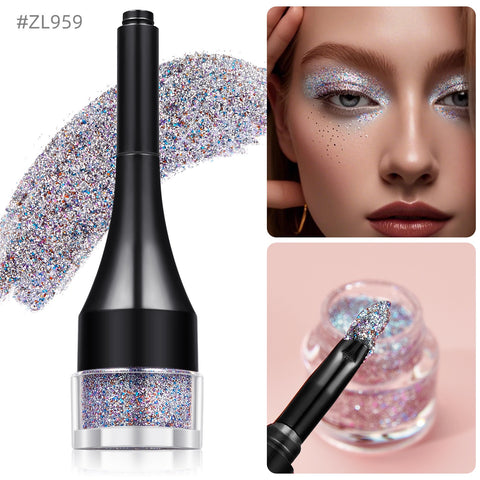 Waterproof Eye 5 Colors Glitter Eyeshadow Powder Makeup