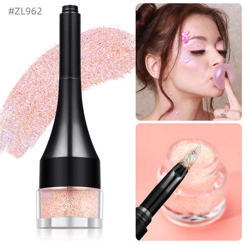 Waterproof Eye 5 Colors Glitter Eyeshadow Powder Makeup