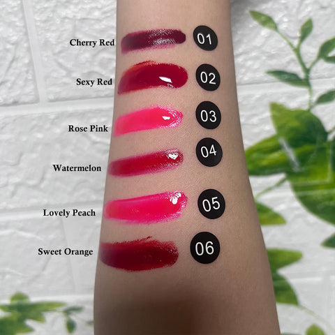 Waterproof Lip Tint Custom Vegan 6 Colors Lipgloss Lip Makeup