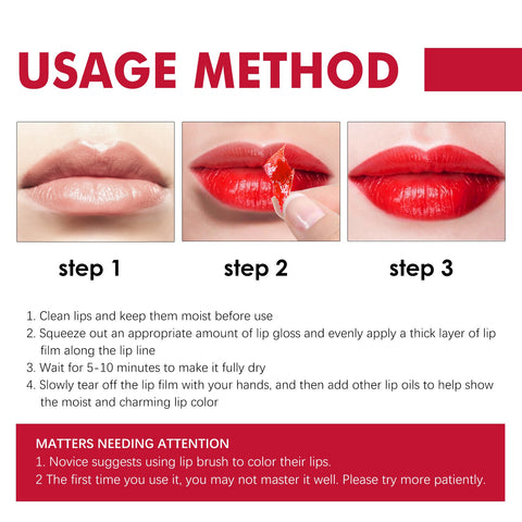 Waterproof Lip Tint Custom Vegan 6 Colors Lipgloss Lip Makeup