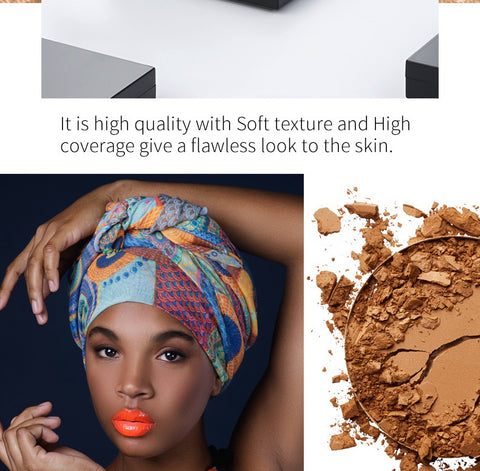 Waterproof Setting 13 Colors Face Powder Foundation Custom Logo Transparent Cover Pressed Compact Pressed Powder Private Label