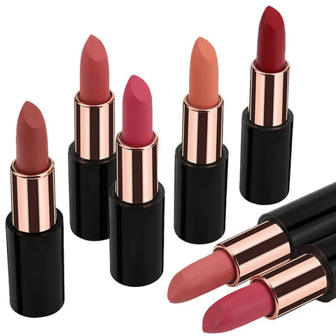 Wholesale 24Colors Matte Lipstick Long Lasting Lip Makeup Vegan Firm Lipstick