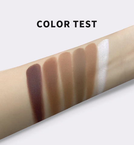 Wholesale 6 Colors DIY Highlighter and Blush DIY Newest Professional Cosmetic Custom Highlighter Makeup Powder Contour