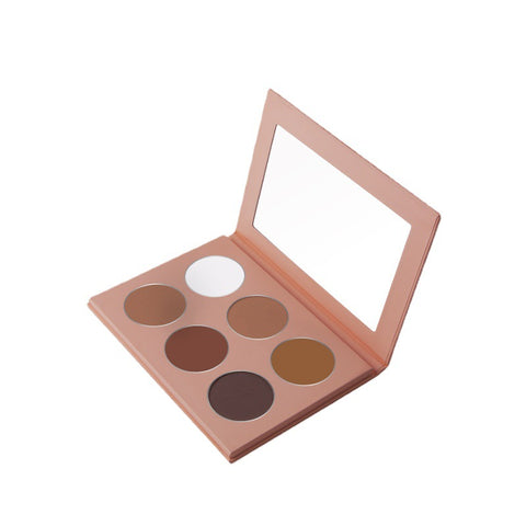 Wholesale 6 Colors DIY Highlighter and Blush DIY Newest Professional Cosmetic Custom Highlighter Makeup Powder Contour