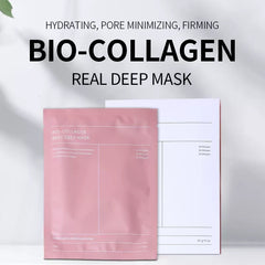 Wholesale Brightening Moisturizing Glowing Deep Collagen Facial Mask Sheet Anti-Wrinkle Lifting Blue Bio Collagen Face Mask