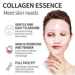Wholesale Brightening Moisturizing Glowing Deep Collagen Facial Mask Sheet Anti-Wrinkle Lifting Blue Bio Collagen Face Mask