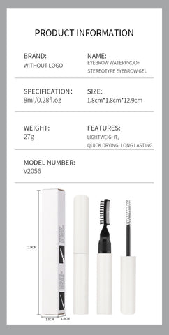 Wholesale Private Label Waterproof Vegan Sculpt Kit Styling Wax Liquid Eyebrow Pomade Enhancers Clear Tint Brow Gel