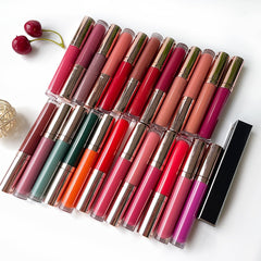 Your Own Brand 85 Colors Matte and gloss Makeup Vegan Waterproof Velvet Matte Lip Stick Private Label Lipstick Lipgloss Liquid Lipstick