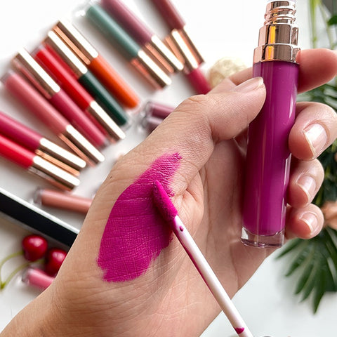 Your Own Brand 85 Colors Matte and gloss Makeup Vegan Waterproof Velvet Matte Lip Stick Private Label Lipstick Lipgloss Liquid Lipstick